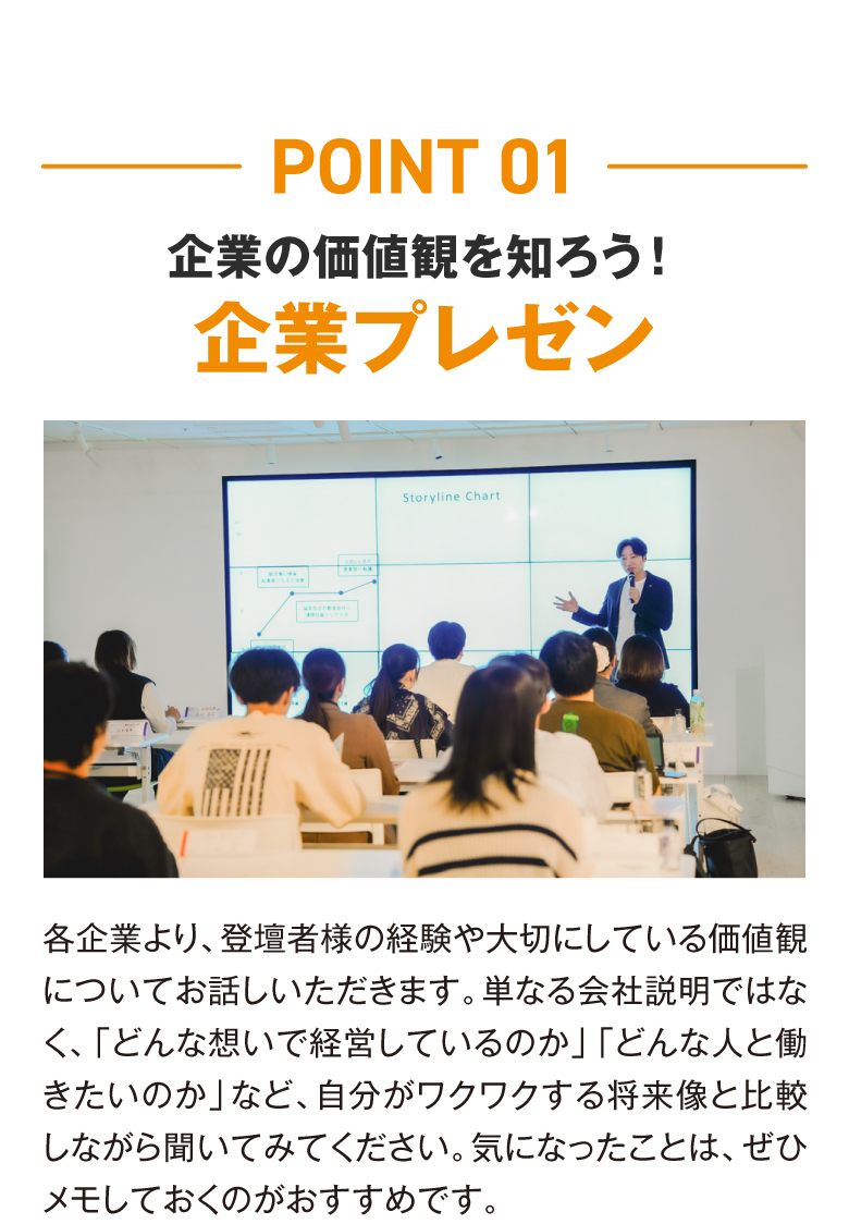 企業の価値観を知ろう！企業プレゼン